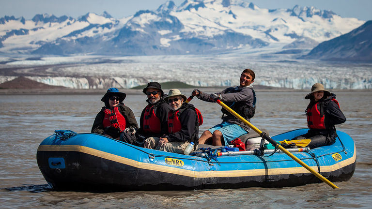 Clients can experience the area on rafting trips, as well.