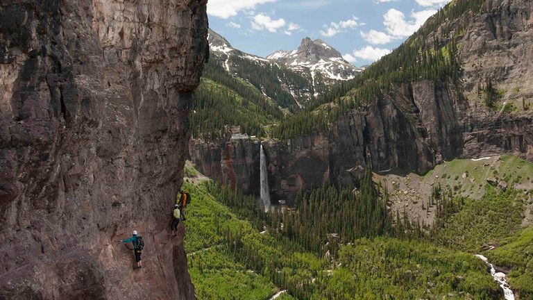 In summer 2018, The Hotel Telluride is offer a package where guests can climb the local via ferrata course with guides from San Juan Outdoor Adventures.