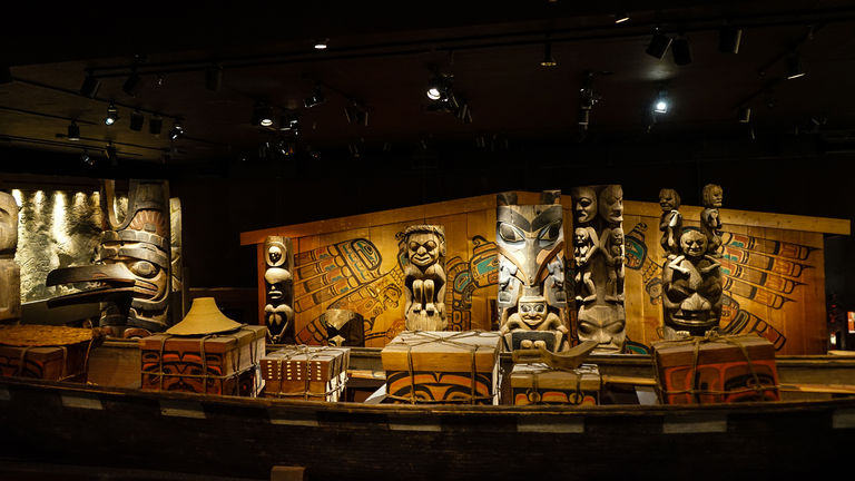 The Royal B.C. Museum is home to Indigenous exhibits.