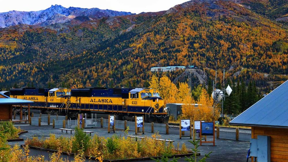 The Denali Star itinerary included visits to Denali and Talkeetna.