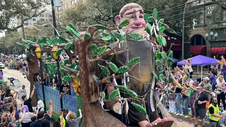 Travelers can join a krewe and ride in its parade, usually for a fee.