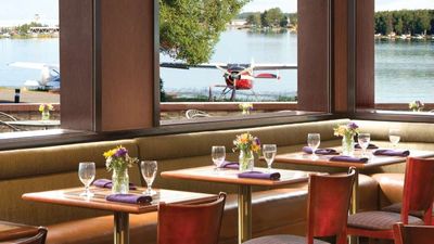 Flying Machine Restaurant features great views of floatplanes taking off nearby. // © 2015 The Lakefront Anchorage 2