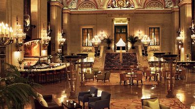 The lobby at Palmer House // © 2016 Palmer House, A Hilton Hotel