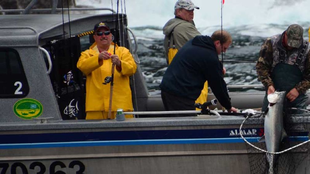 Like many of Alaska’s high-end lodges, Steamboat Bay Fishing Club offers full-service fishing. // © 2014 Christopher Batin 2