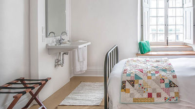There are 33 authentic guestrooms in the hotel (depicted in the image), as well as 32 redesigned contemporary rooms. // © 2017 Le Monastere des Augustines