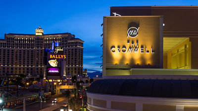 Following a $185 million renovation of the former Bill’s Gamblin' Hall & Saloon, The Cromwell, on the bustling corner of Las Vegas Boulevard and Flamingo Road, had its celebratory ribbon cutting on May 21, 2014. // © 2014 Caesars Entertainment