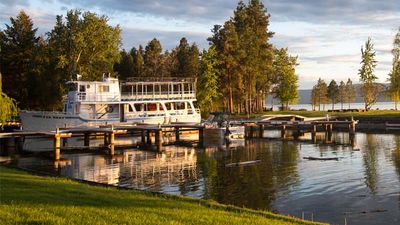 Flathead Lake Lodge’s namesake is the biggest freshwater lake in North America west of Mississippi.