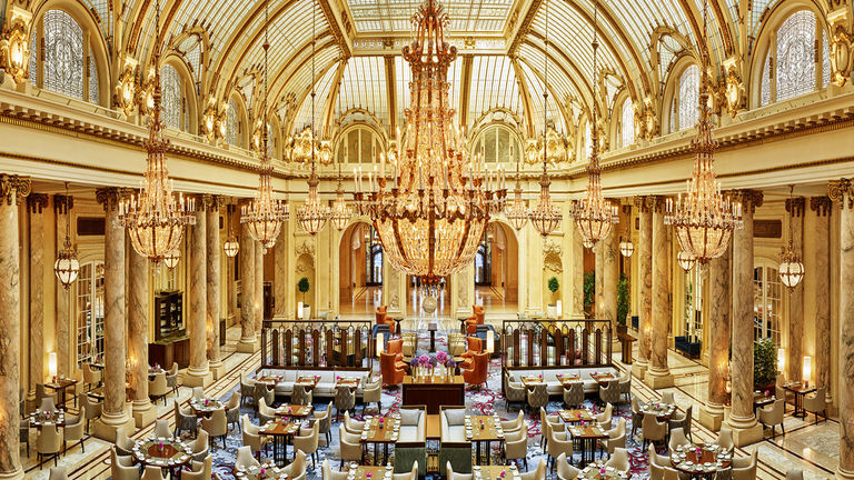 With a historic stained-glass ceiling that dates back to 1909, The Garden Court Restaurant is a central feature of the hotel.