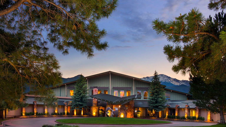 An exterior shot of the property
