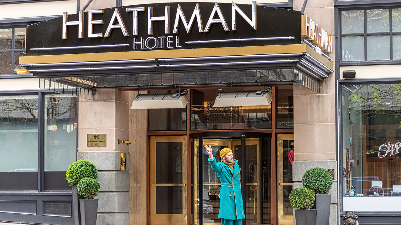 The historic Heathman Hotel in Portland, Ore., is located in the city’s Cultural Downtown District.