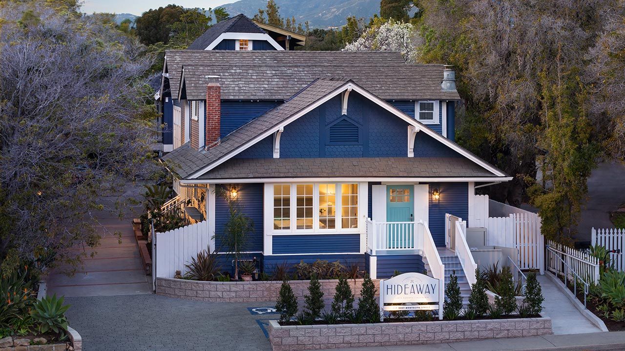 The Hideaway Santa Barbara is located in a renovated historic cottage and carriage house.