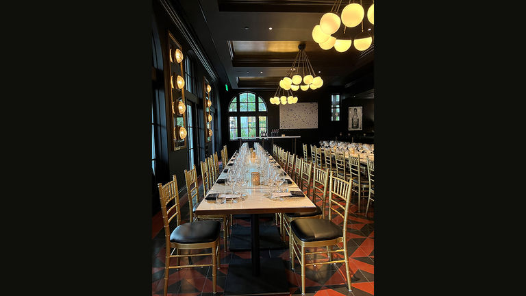 Winemaker dinners feature family-style seating and are open to both hotel guests and the public.
