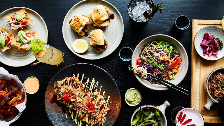 The Bar at Hotel Kabuki serves up Japanese-inspired fare.
