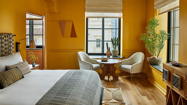 Guestrooms and suites feel like stylish apartments.