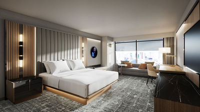 A rendering of the updated MGM Grand, which will complete its multimillion renovation by the end of 2025.