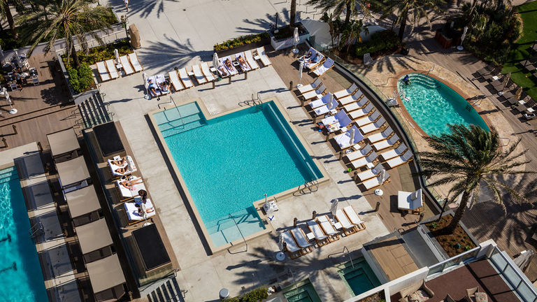 Nobu Hotel Miami Beach guests can use Eden Roc Miami Beach’s three pools; the exclusive Nobu Hotel Miami pool is set to open in the fall.