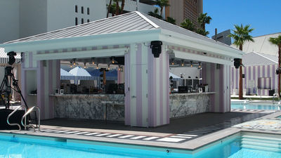 The Foxtail Pool Club at SLS Las Vegas is the Strip’s newest spot to relax and catch some rays. // © 2014 Robin Rockey