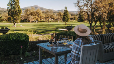 The recently redesigned Mansion Bar & Terrace is a chic spot for drinks and small bites.