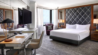 Guestrooms at the property were all updated as part of the new look.
