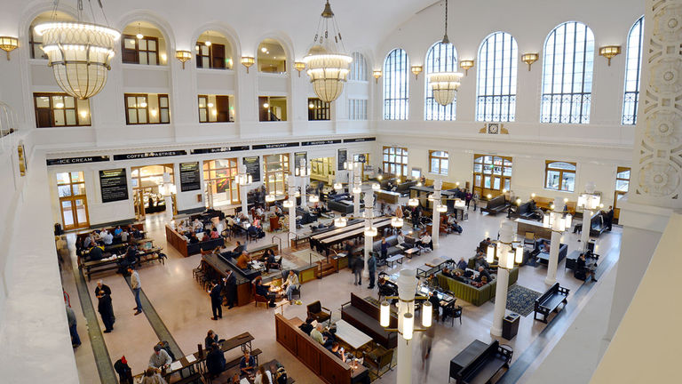 The Crawford Hotel is situated inside the historic Denver Union Station.