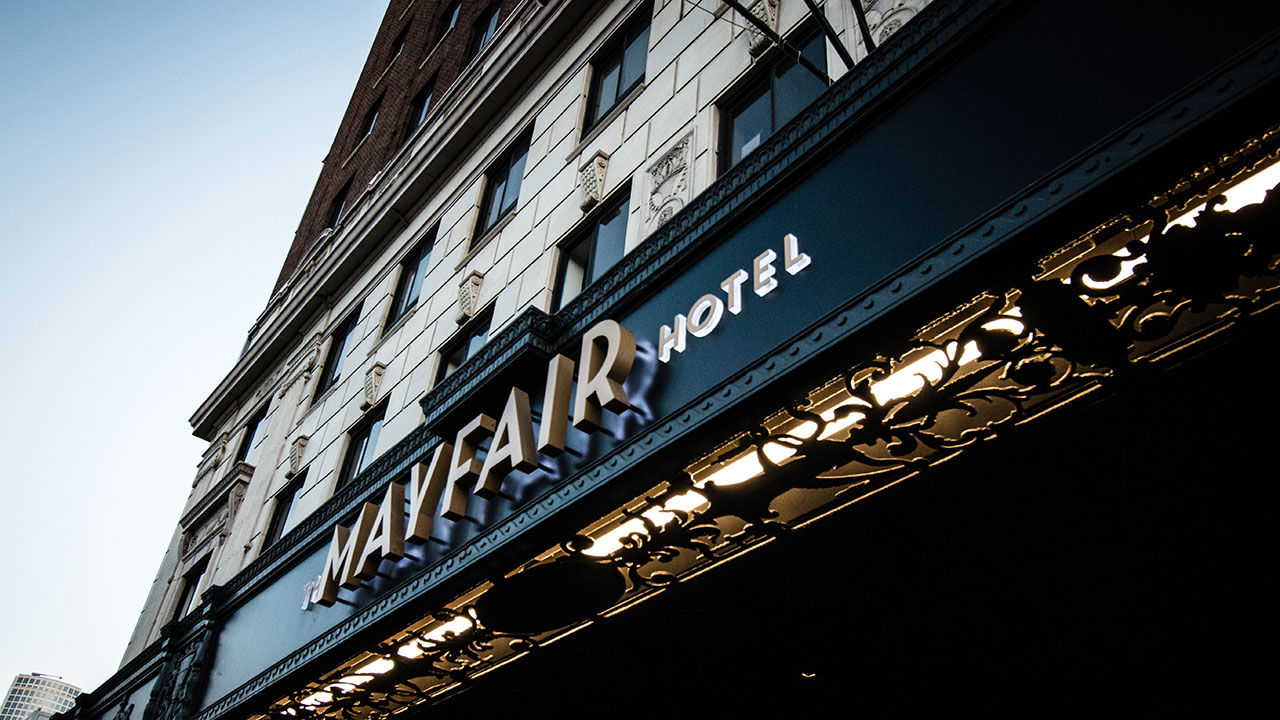 The Mayfair Hotel, which recently went through a top-to-bottom renovation, originally opened in 1926.