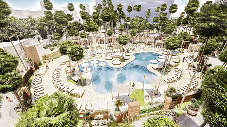 The resort’s pool
