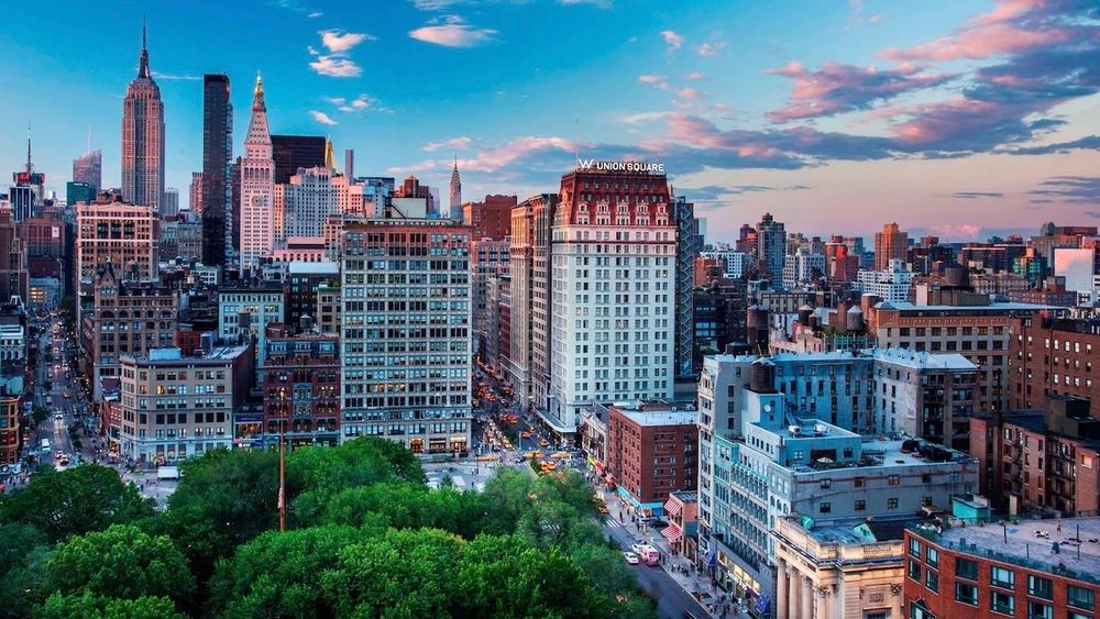 The iconic W New York – Union Square building is a New York City landmark.