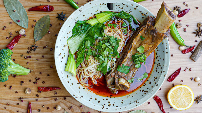 Mian and Chengdu Taste specialize in fiery Sichuan cooking.