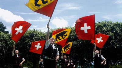 Flag Throwing Is An Art in Switzerland