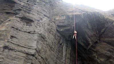 Rappelling Into a Pirate’s Cave