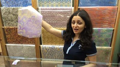 Free Paper Marbling Lesson in Florence, Italy