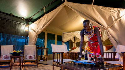 Soroi Mara Bush Camp’s exceptional hospitality makes guests feel right at home.