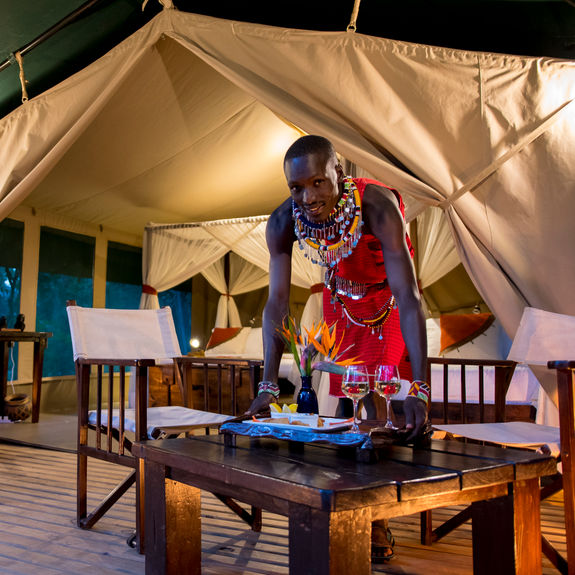 Soroi Mara Bush Camp’s exceptional hospitality makes guests feel right at home.