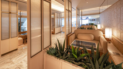 Korean Air's new First Class Lounge at LAX is intimate, hosting a maximum of 25 guests.