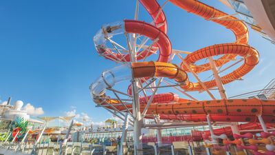 New waterslides are part of the $100 million renovation of Allure of the Seas.
