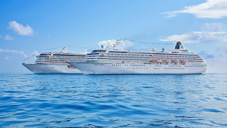 Both Crystal Serenity and Crystal Symphony are undergoing refurbishments.