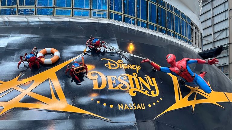 Spider-Man is Destiny’s stern character, representing the ship’s theme of Heroes and Villains.