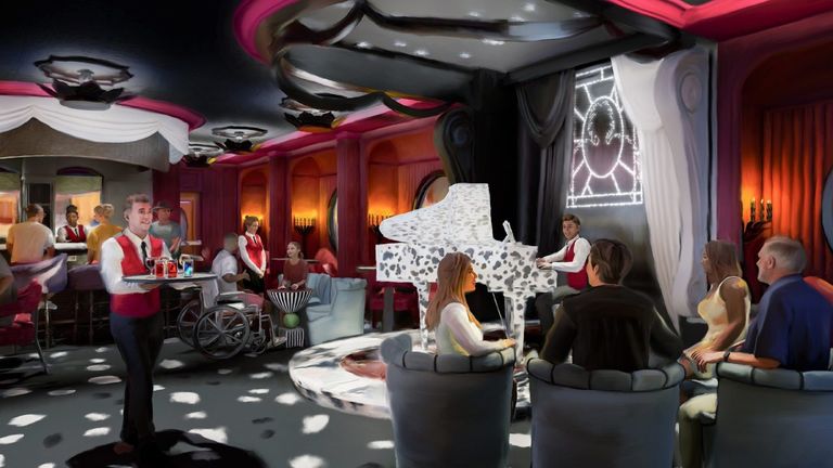De Vil's piano lounge will be an adults-only venue with cocktails and live pianist performances.