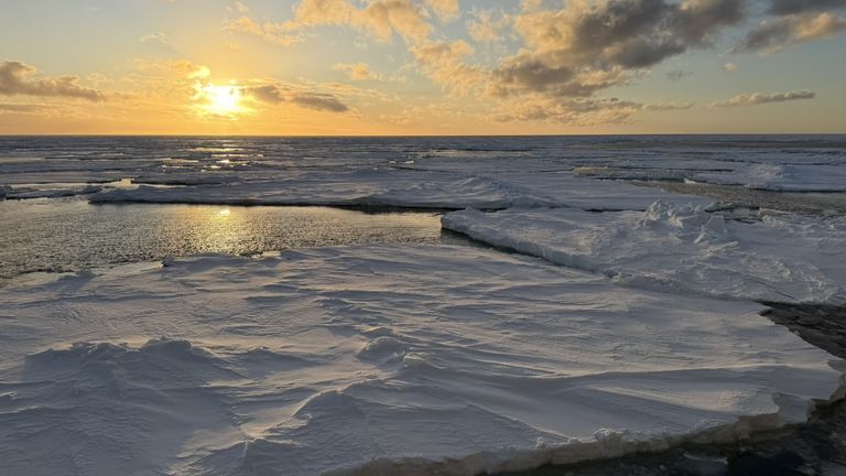 The Ross Sea is a less visited part of Antarctica.