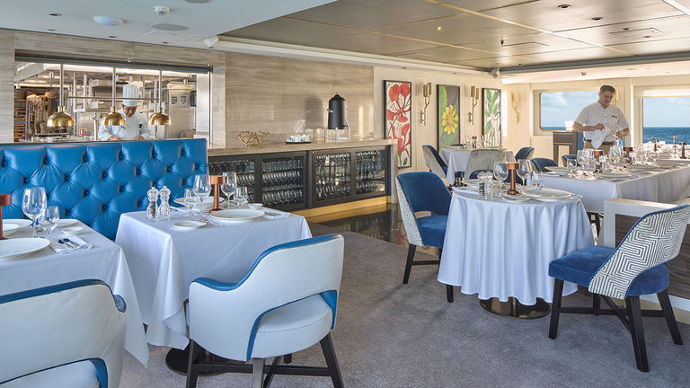 Dinners are served in the Yacht Club Restaurant.