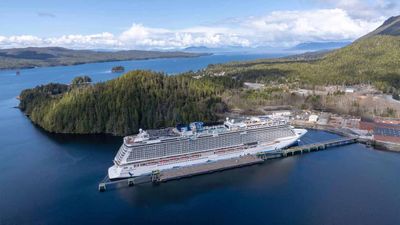 Norwegian Bliss was the first ship to dock at Ward Cove in 2022.
