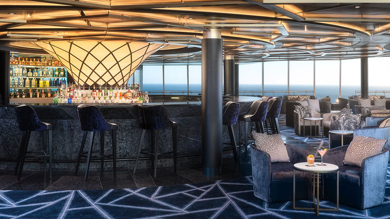 The Spinnaker Lounge offers great views.