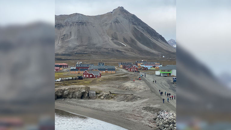 The Svalbard Line itinerary includes a stop in Ny-Alesund, near the North Pole.