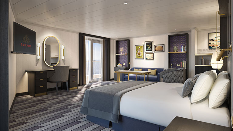 A suite onboard Queen Anne