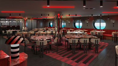 Lucky Lotus by Razzle Dazzle, Virgin Voyages’ Asian Night Market Concept, will be offered every evening onboard Scarlet Lady.