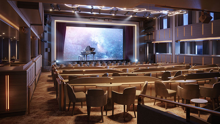 The Venetian Lounge will host onboard shows.