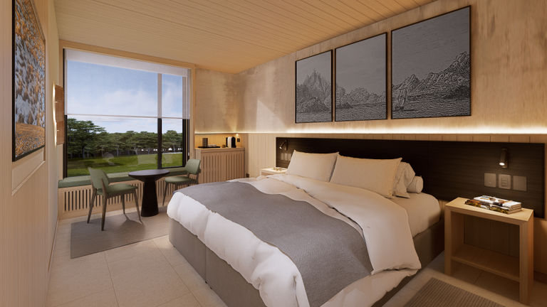 Guestrooms will feature forest or water views and earthy design elements.