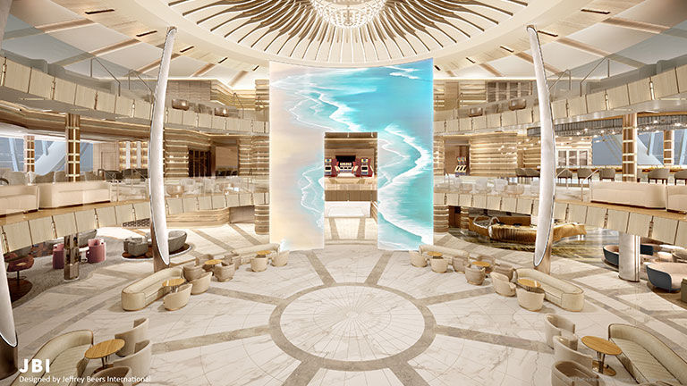 Sun Princess will feature the line’s largest-ever Piazza.