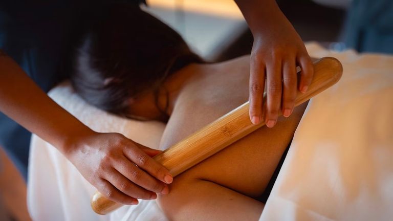 The Wellness at Sea Energize journey includes a bamboo massage.