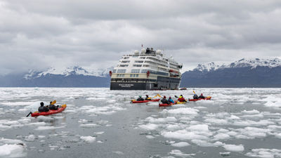 Roald Amundsen is one of HX Expeditions' ships featuring the line's updated livery.